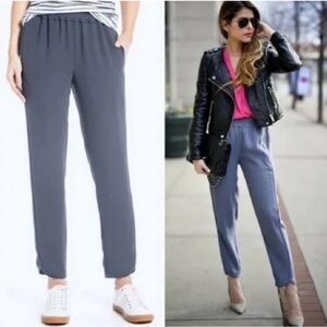 J. Crew Sz 2 Pull On Elastic Reese Tulip Hem Elastic Waist Joggers B8523 in Gray